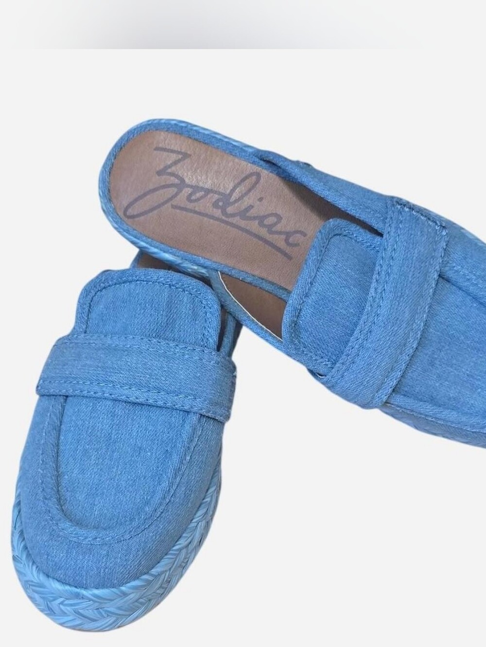 Zodiac Women’s Light Blue Slip-On Loafers